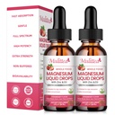 Magnezyum Glycinate Liquid, High Potency Glycinate, Citrate, Sugar Free Vegan Non-GMO Kompleksi Supplement Nerv,Relaxation,Muscle,Sleep Support*