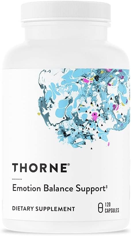 THORNE - Emotion Balance Support (Formerly Deproloft-HF) - Positivity ve Stres Yönetimi için Botanik Supplement* - 120 Capsules
