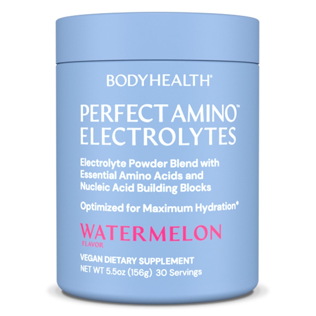 VücutSağlık MükemmelAmino Elektrolytes Toz No Sugar, Keto Sugar Free Fasting Electrolytes Drink Mix, Hydration Toz with Trace Minerals - Watermelon - 30 Hizmet