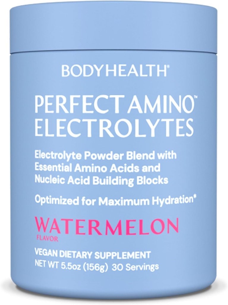 VücutSağlık MükemmelAmino Elektrolytes Toz No Sugar, Keto Sugar Free Fasting Electrolytes Drink Mix, Hydration Toz with Trace Minerals - Watermelon - 30 Hizmet