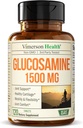 Glucosamin Sulfate 1500 mg w/Pyumalite - Kartilage, Bone & Joint Health, Occasional Discomfort Relief for Back, Dizs & Hands - Glucosamine Kompleksi 120 Tabs