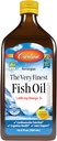 Carlson - The Very Finest Fish Oil, 1600 mg Omega-3s, Liquid Supplement, Norveç, Wild-Caught, Sustainably Sourced , Lemon, 16.9 Fl Oz Oz Oz