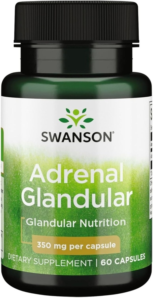 Swanson Adrenal Glandular 350 Milligram 60 Capsules