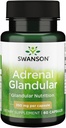 Swanson Adrenal Glandular 350 Milligram 60 Capsules