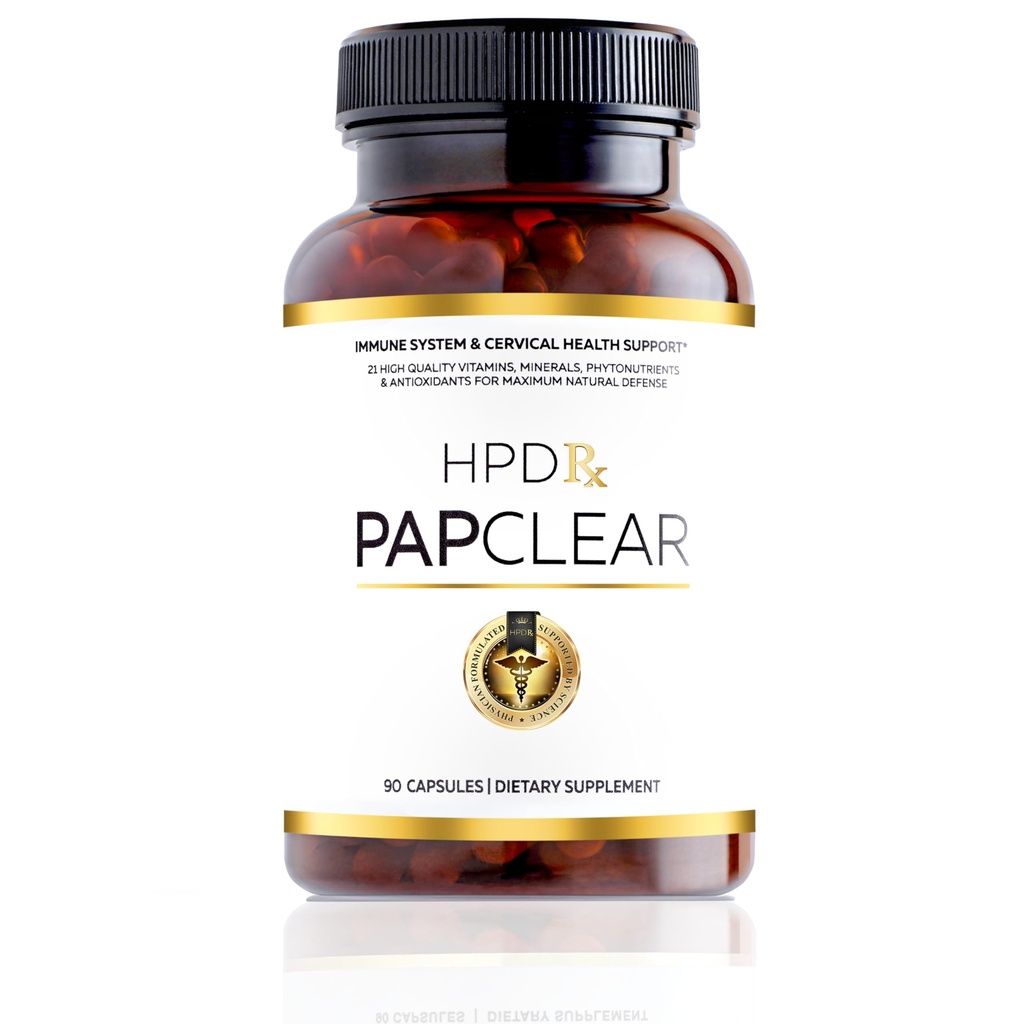PAPCLEAR Physician Formulated | All Natural Immune Support Supplement | Advanced Powerful Immunity Booster | 21 Vitamins & Nutrients with Organic Shiitake Mushroom & Lycopene | 90 Capsules | Pack of 1