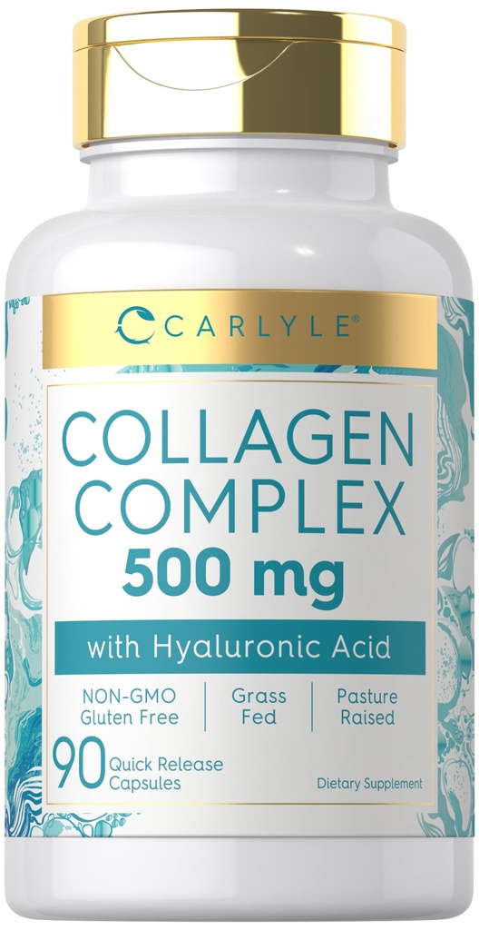 Χάπια κολλαγόνου Carlyle με Υαλουρονικό Οξύ 500mg 