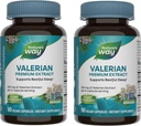 Nature's Way Valerian Premium Ekstraksiyon - 2capsule başına 220 mg - Destekler Restful Sleep* - Non-GMO Project TY - Herbal Supplements - Gluten Free - 90 Capsules (2 Pack)