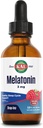 KAL Melatonin 3 mg DropIns, Fast Acting Sleep Aid, Melatonin Drops for Calming Relaxation and Health Sleep Cycle Support, Natural Raspberry Flavor, 60 Day Garanti, Approx. 88 Hizmet, 3 fl oz.