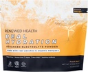 Gerçek Hydration - Organik Meyve bazlı Electrolyte Mix - Organik Meyveler ve Pink Salt - Zero Sugar & Vegan - Hydration, Immune & Recovery Support (15 hizmet, Peach Mango)