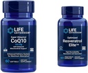 Επέκταση ζωής Super Ubiquinol CoQ10 60 Softgels και Βελτιστοποιημένη Resveratrol Elite 60 χορτοφαγικές κάψουλες