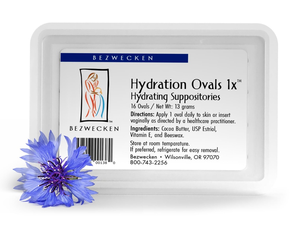 Bezwecken – Hydration Ovals 1x – Oval Suppositories - Menopausal Kadınlarda Tümevate Vaginal Kuruness - Güvenli, Doğal ve Paraben Ücretsiz