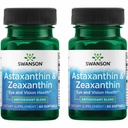 Swanson Ασταξανθίνη & Zeaxanthin Eye Vision Brain Skin Health Antioxidant Support Supplement (Ασταξανθίνη 4 mg & OmniXan Zeaxanthin 4 mg) 60 Softgels Sgels (2 Pack)