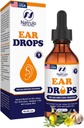 Natural Ear Drops for Ear Infection – Herbal Eardrops for Adults, Children & Pets – Soothes Disfort, Ear Aches, Ichy Ears, Swimmer's Ear, & Loans Wax – Kids Safe Ear Oil Made in USA (2 Oz)
