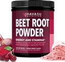 B12 & Coryceps ile Organik Arıt Kök Tozu - Nitrik Çimento Tamam - Enerji ve Post Workout Recovery için Kristal Toz - Su veya Smoothies ile karıştırın, Cherry Berry Flavor - 30 Hizmet