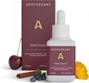 Apothékary Wine Down, Natural Sleep and Relaxation Support, Alkol-Free Red Wine-Inspired Herbal Liquid Drops, Consists of Blue Vervain, Tart Cherry, ve California Poppy, 1 oz, 30 Hizmet