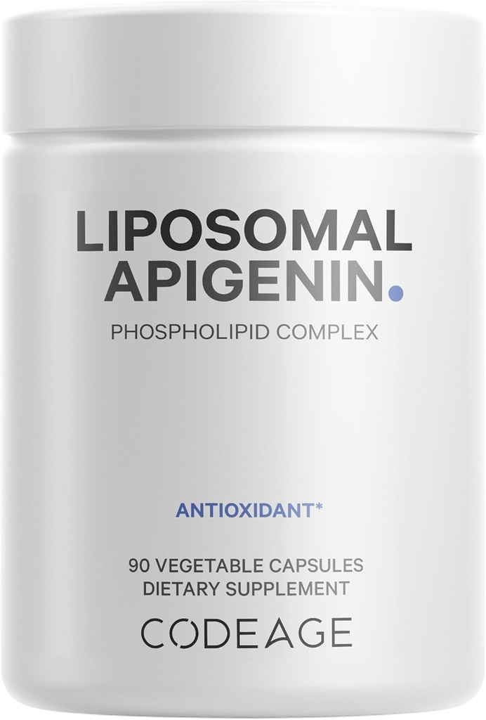 Kodaj Liposomal Apigenin Supplement, 3Month Supply, Daily Flavonoid Chamomile Extract, Liposomal Phospholipid Kompleksi, Non-GMO Sunflower Oil, Phosphatidylcholine Vegan