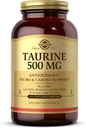 Solgar Taurine 500 mg, 250 Vegetable Capsules - Antioxidant - Brain Health - Amino Acid - Vegan, Gluten Free, Dairy Free, Kosher - 250 Servings