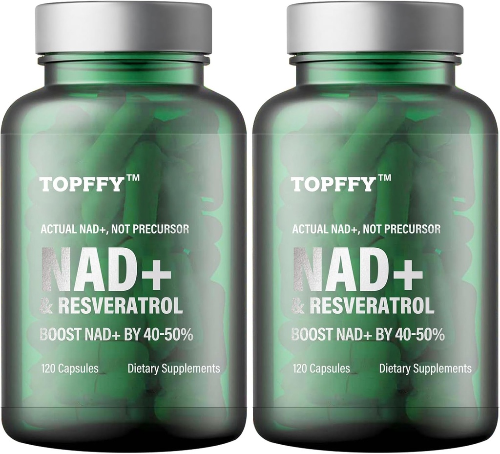 NAD+ & Resveratrol Tamam, 240 Softgels NAD+ Destek Hücreleri Enerji Ağlama Savunma Savunması için Max Aborpsiyon Tamamını Güçlendirmek