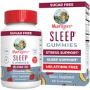 MaryRuth Organics Sleep Gummies | Sugar Free | NO Melatonin | L Theanine | Lemon Balm Leaf | Chamomile | Vitamin B6 | Rahatlama ve Uyku Desteği | Stres Yardım | Vegan | Gluten Ücretsiz | 60 Kont