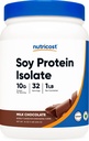 Nutricost Soy Protein Toz, 1 LB Çikolata, Servis başına Protein 10 Grams, Vegetarian, Non-GMO & Gluten Free Free