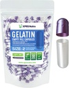 XPRS Nutra Boyutu 2 Boş Kapsüller - 500 Kont Boş Gelatin Capsules - Pills DIY Capsule - Pure Bovine Pill Gel Caps For Do-It- Yourself Supplements (Pearl Mor/White)