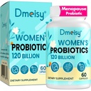 Kadınlar için Menopause Supplements, 120 Milyar CFU Probiyotik, 13-in-1 Herbs Probiyotiks Kompleksi, Menopause Relief, Hormon Balance, Hot Flashes, Night Sweats, Mood Swings, Gut & Immunity - 60 Capsule