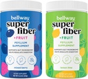 Bellway Super Fiber Toz + Meyve, Sugar Free Organic Psyllium Husk Toz Fiber Düzenlilik, Bloating Relief & Gut Health, Non-GMO, Karma Berry & Lemon Lime Lime Lime Lime