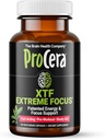 Procera XTF - Ιδανική βοήθεια μελέτης - Άμεση αποτελέσματα - Βελτιωμένη εστίαση & διατήρηση μνήμης - Αυξημένη ροή οξυγόνου & αίματος - Διανοητική σαφήνεια - Ενέργεια Boost - Αργή Γνωστική Παρακμή - 40 Μέτρα