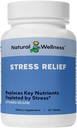 Doğal Sağlık Stresi - Genişleme Formula, Valerian, Hops & Skullcap –Promotes Calm, Focus, Relaxation & Energy Balance – Doğal Uyku Yardımı ve Endişeli Yardım – 60 Tablet