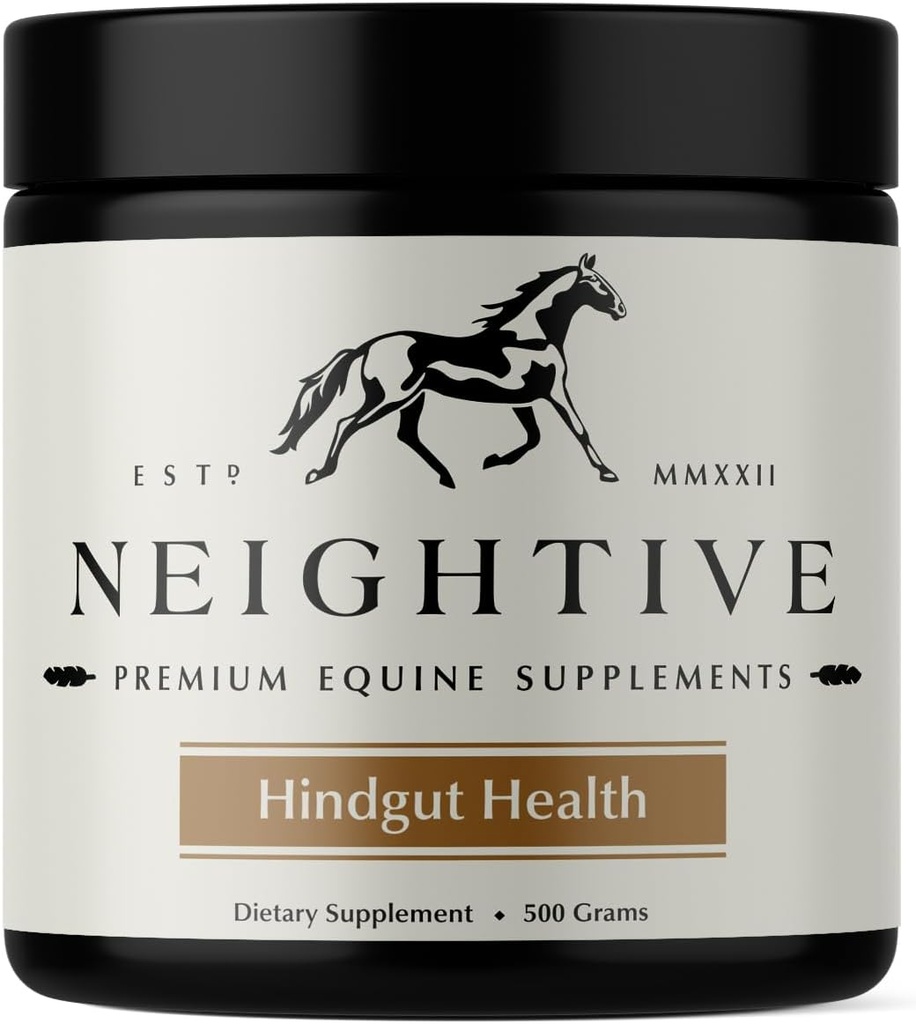 Hindgut Health Supplement by Neightive - İndir Ulcers - Relieve Colic, Diarrhea, and Performance Issues in Horses - improve behavior, Appetite, and Coat - Art