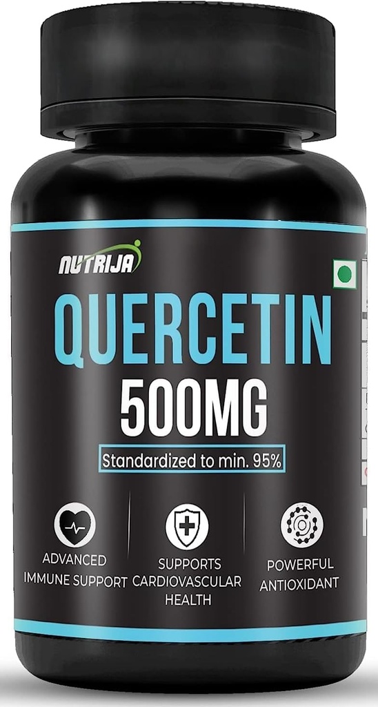 Quercetin 500 mg Capsules – Standardized to% 95 | Highly Purified & Bio available Supplement | Natural Bio-flavonoids & Güçlü Anti-Oxidants (30 Capsules)