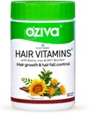 Saç Büyümesi ve Saç Sonbahar Kontrolü için Saç Kapsülleri, Biotin ile% 100 Doğal, Demir, FB Blocker & Vitamin E,Clinically Proven Hair Growth Supplements for Women & Men,60 Capsules