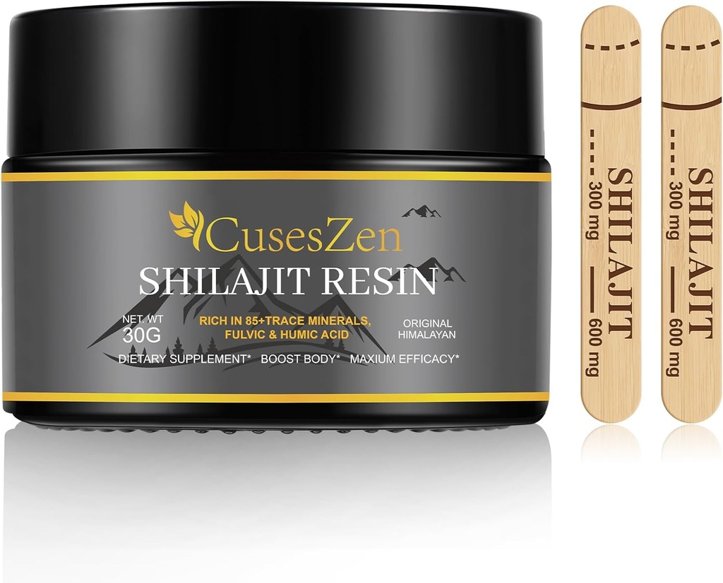 Shilajit Himalaya Organik Shilajitwear, 600 mg Max Strength Natural Organic Shilajit Supplement with Fulvic Acid & 85+ Trace Minerals for Energy, Immunity, Brain Power, 30 Grams (Caramael Flavored)