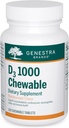 Genestra Brands D3 1000 Chewable | Vitamin D Supplement | 120 Chewable Tablets | Natural Blackcurrant Flavor