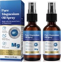 Genric 2 Pack Pure Magnezyum Oil Spray, Oil Spray,% 100 Pure & Natural Organic Bulkd Magnezyum Klorid Oil