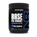 NutraBio Base Pre-Workout Toz 200 mg Caffeine, Sustained Energy, Focus, Endurance, Pump, Sugar Free, Clean Preworkout for Men and Women - Beta Alanine, L-Tyrosine, 30 Hizmet - Blue Raspberry