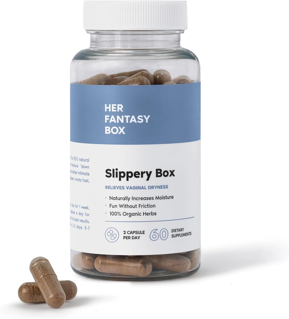 Fantasy Box | Terpery Box | Hızlı Girişli Terpery Elm Capsules for Feminine Wellness & Intimate Moisture Support – 60 Vegan Capsules