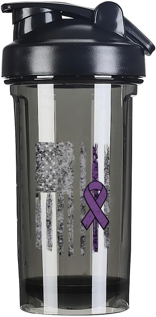 Επιληψία Ευαισθητοποίηση Αμερική Σημαία 18 ουγγιάς αναδευτήρα μπουκάλι αναμείκτης διαρροής-απόδειξη πριν την προπόνηση πρωτεΐνη ανακινεί την αντικατάσταση γεύματος ανακινεί μπουκάλια 500ML/18 Oz μαύρο