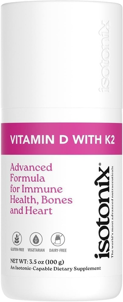 Isotonix Βιταμίνη D με K2, προάγει τη φυσιολογική οστική πυκνότητα, προωθεί υγιείς αρτηρίες, βοηθά στη διατήρηση της υγείας των οστών, υποστηρίζει την ανοσοποιητική υγεία, αγορά Αμερικής (30 υπηρεσίες)