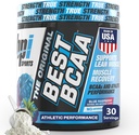 BPI Sports Best BCAA Toz - Kas Kurtarma Desteği - Branşlı Zincirler | Protein ve Kas Bina Blokları - Post Workout Recovery - Hydration - Blue Raspberry, 30 Hizmet
