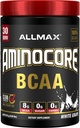 ALLMAX Beslenme AMINOCORE BCAA Toz, 8.18 Pilavitler, Intra ve Post Workout Recovery Drink, Gluten Free, White Grape, 315 g