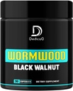 Black Walnut ile Premium Wormwood Capsules - Tavşanlı Kompleksi, Immune System & Health - 90 Veggie Capsules