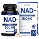 NAD Supplement (500 mg of 95 Pure NAD+ Per Service) NMN Supplement, NAD Nicotinamid Riboside Support (Third Party Tested, Vegan Safe, Non-GMO, No Fillers, & Made in the USA - 30 Vegan Capsules)