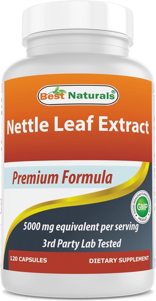 En İyi Doğallar Nettle Leaf Extract 5000 mg Equivalent Per Servis- 120 Capsules