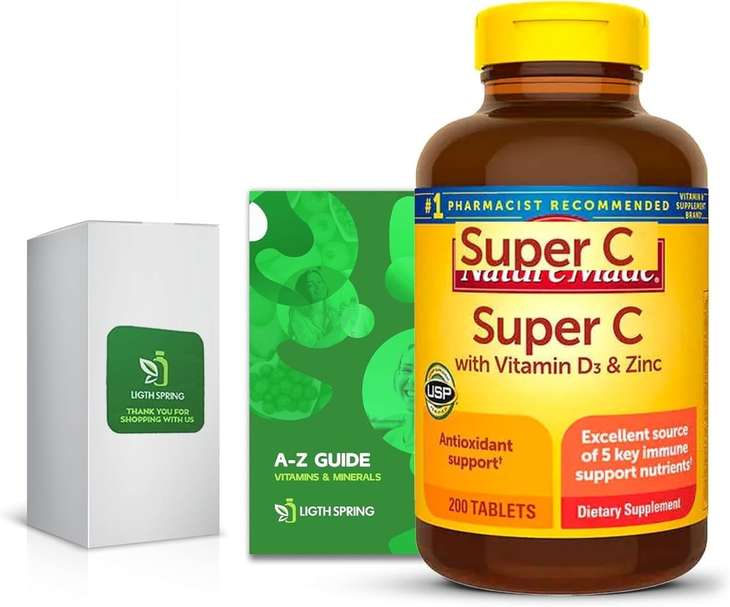 Super C, D3 & çinko 200 Tabletleri Exclusive A ile Z - Better Ligth&Spring Guide (2 Madde)