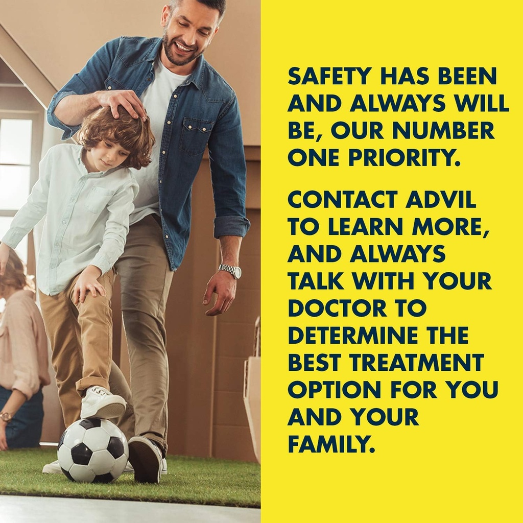 Advil Liqui-Gels (180 Kont) Ağrı Reliever / Ateş Tespiti Sıvı Girdi Capsule, 200 mg Ibuprofen, Geçici Ağrı Yardımı