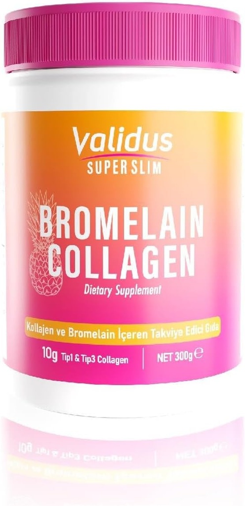 VALIDUS Collagen Peptides + Bromelain Toz 300 g