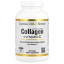 California Gold Nutrition Hydrolyzed Collagen, + Vitamin C Saç, Skin, Nails, Ortaklar ve Bones - Tip I & III Collagen Peptides - Gluten Free, Non-GMO - 250 Tablet