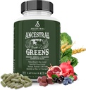 Ancestral Supplements Greens Toz Capsules, Organik Superfood Greens & Reds Meeting with Spirulina, Chlorella, Grass Fed Beef Organları ve GMO, 612 mg Her, 180 Count