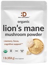 DEAL SUPPLEMENT Organic Lions Mane Mushroom Toz Supplement, 1.500 mg Per Servis, 1lb – Active Fruiting Body & Mycelium Extract – Natural Brain Nootropic & Immune System Alert – Non-GMO